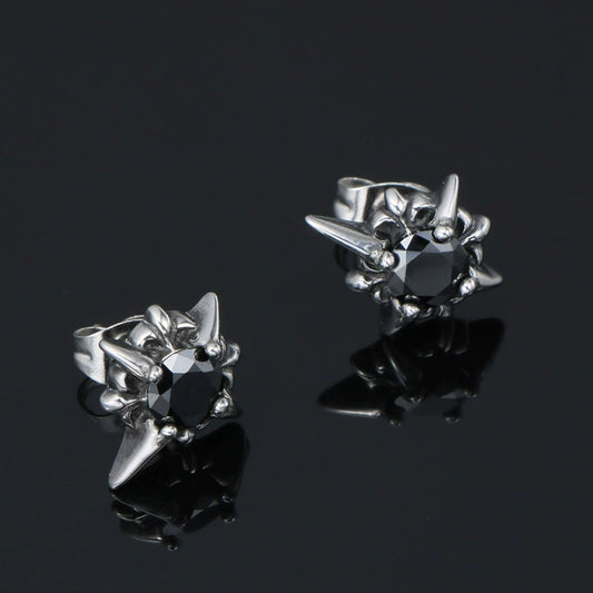 Chrome Hearts Punk Diamond Earrings