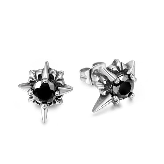 Chrome Hearts Punk Diamond Earrings