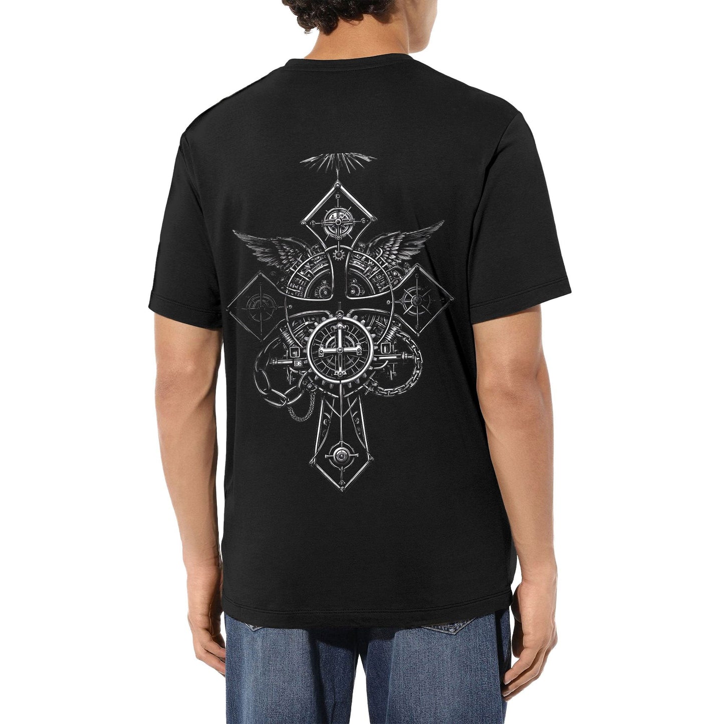 Chrome Hearts Mechanical Cross - Wings T-Shirt