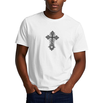 Chrome Hearts Chest Heart Cross T-Shirt