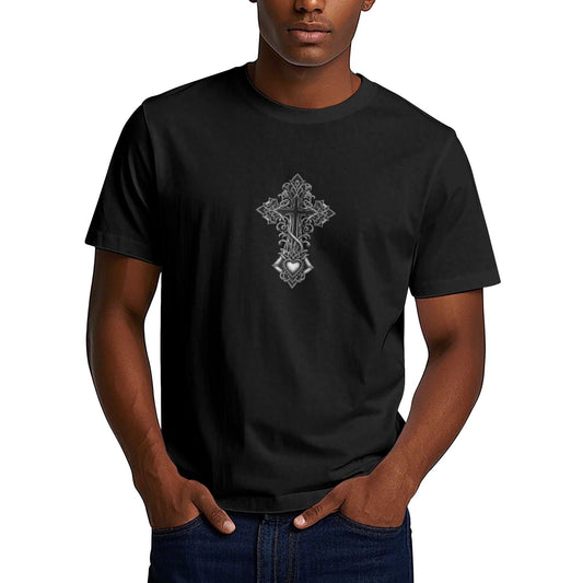 Chrome Hearts Chest Heart Cross T-Shirt