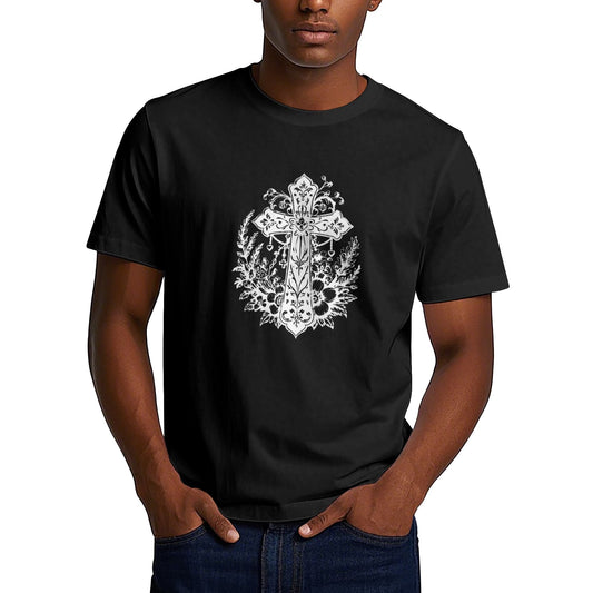 Chrome Hearts Vintage Leaves Cross T-Shirt
