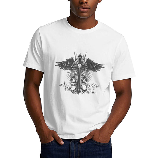 Chrome Hearts Wings Skulls Cross T-Shirt