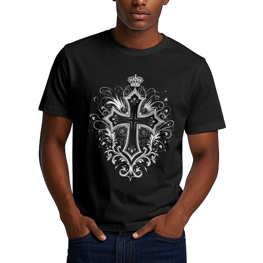 Chrome Hearts Cross Pattern Crown T-Shirt