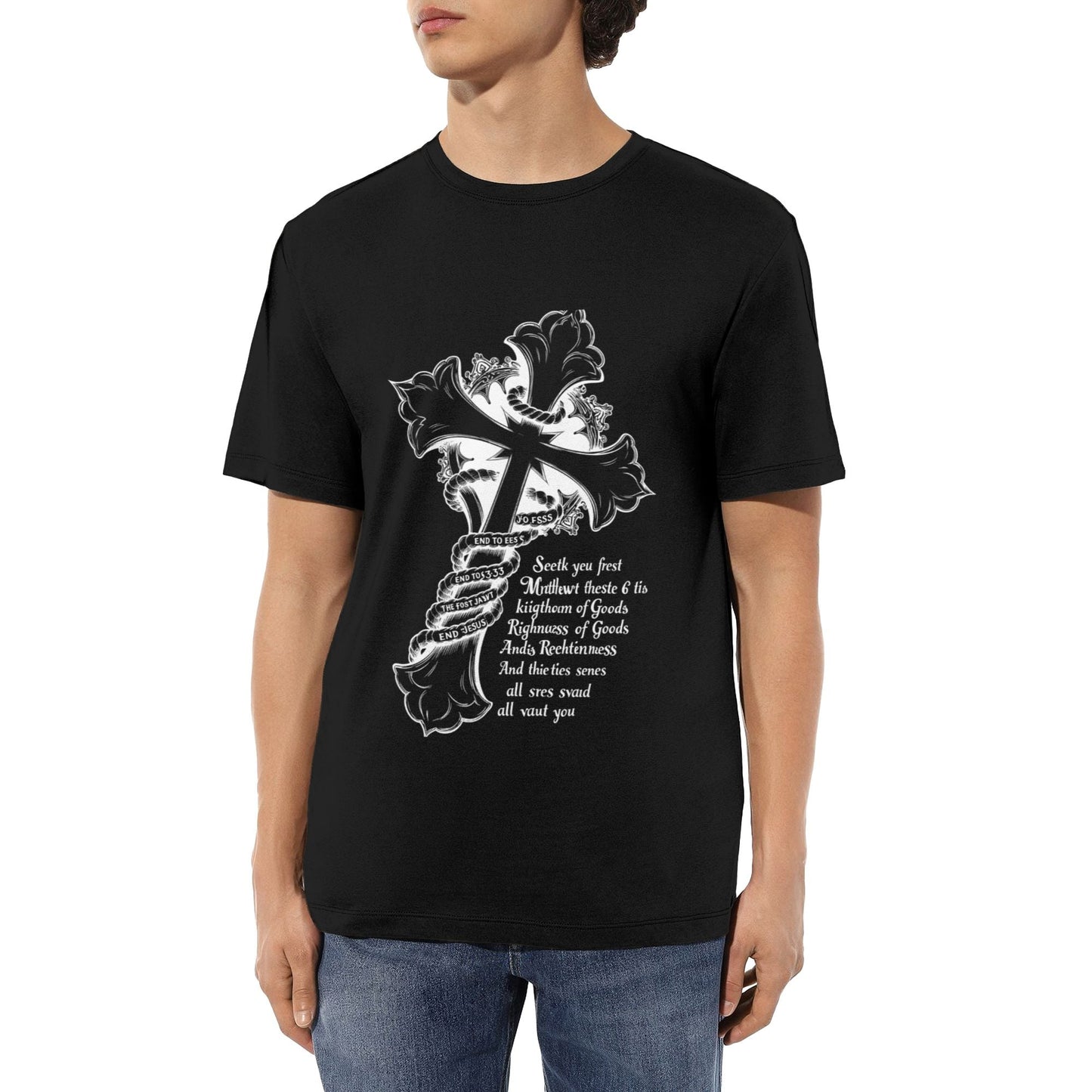 Chrome Hearts Threaded Cross T-Shirt