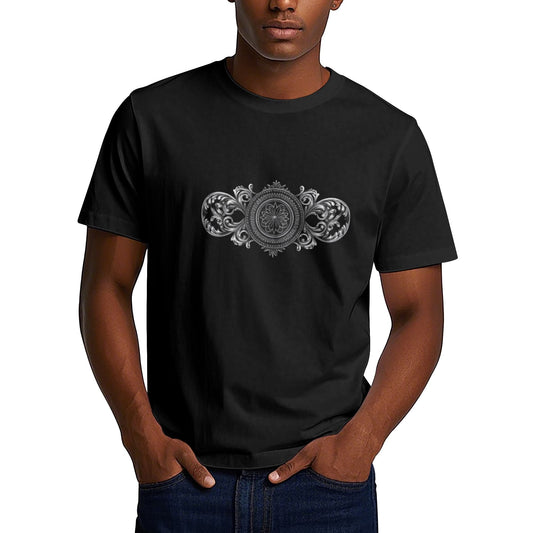 Chrome Hearts Ornate Silver Design T-Shirt