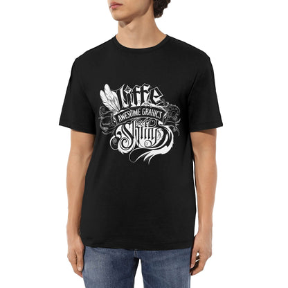 Chrome Hearts Feather Trendy Text T-Shirt