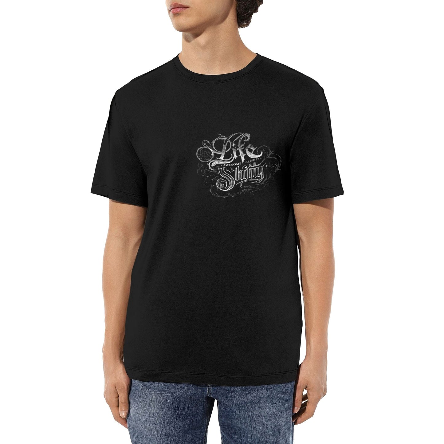 Chrome Hearts Decorated Trendy Text T-Shirt