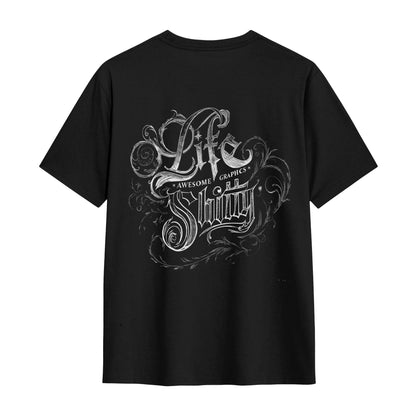 Chrome Hearts Decorated Trendy Text T-Shirt