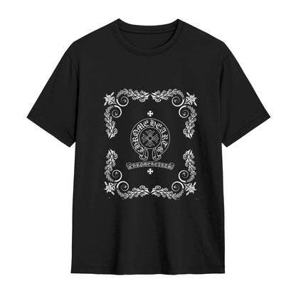 Chrome Hearts Inspired Vintage Pattern T-Shirt