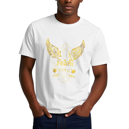 Chrome Hearts Gold Wing & Text T-Shirt