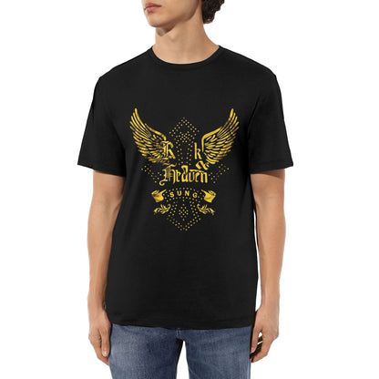 Chrome Hearts Gold Wing & Text T-Shirt