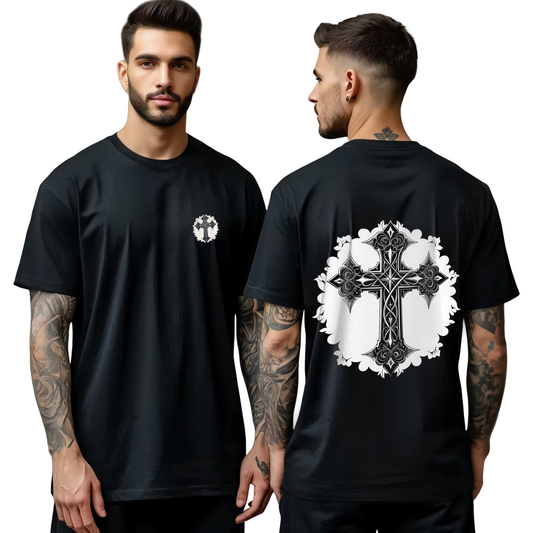 Chrome Hearts Retro Cross Pattern T-Shirt