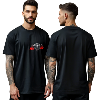 Chrome Hearts Red Wings Skull T-Shirt