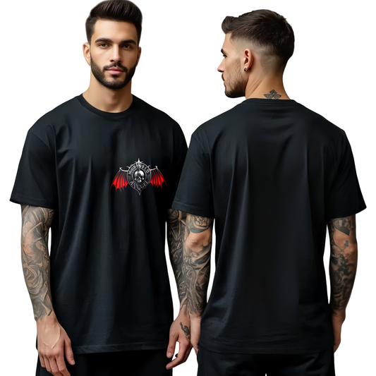 Chrome Hearts Red Wings Skull T-Shirt