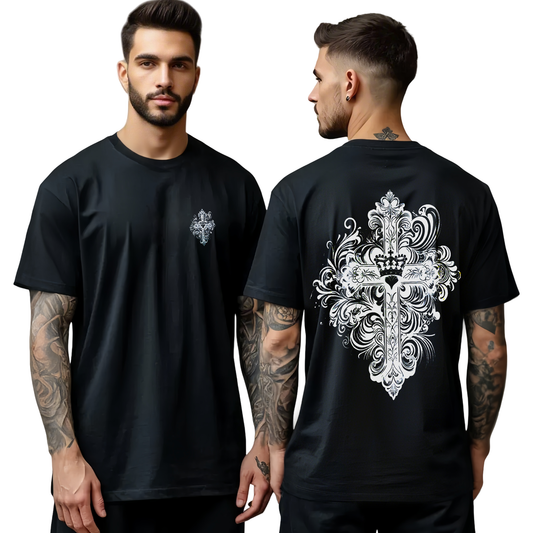 Chrome Hearts Ornate Cross T-Shirt