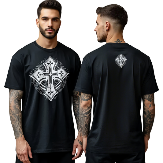 Chrome Hearts Geometric Cross T-Shirt