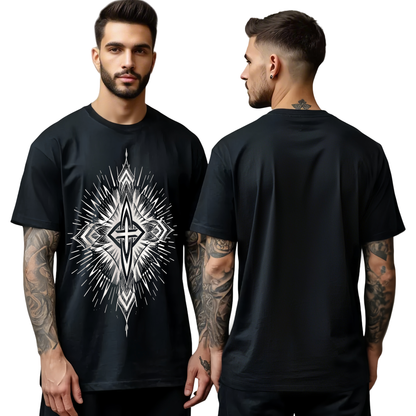 Chrome Hearts Radiating Line Cross T-Shirt