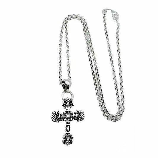 Chrome Hearts Flame Cross Necklace