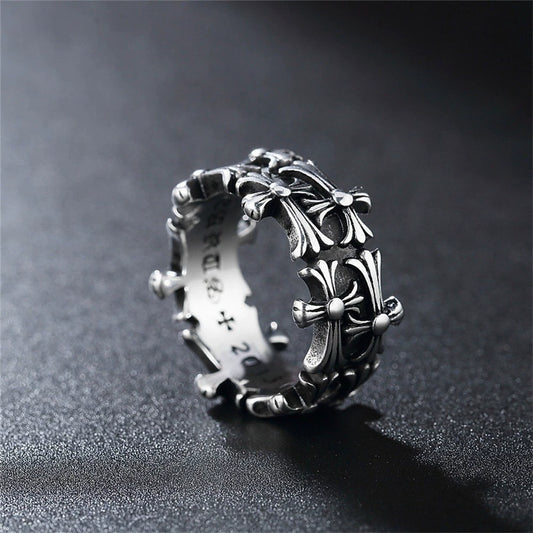 Chrome Hearts Double Cross Ring
