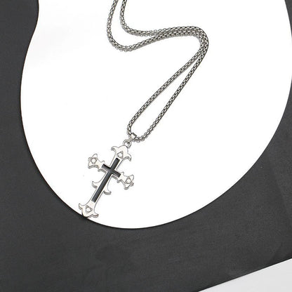 Chrome Hearts Diamond Cross Necklace
