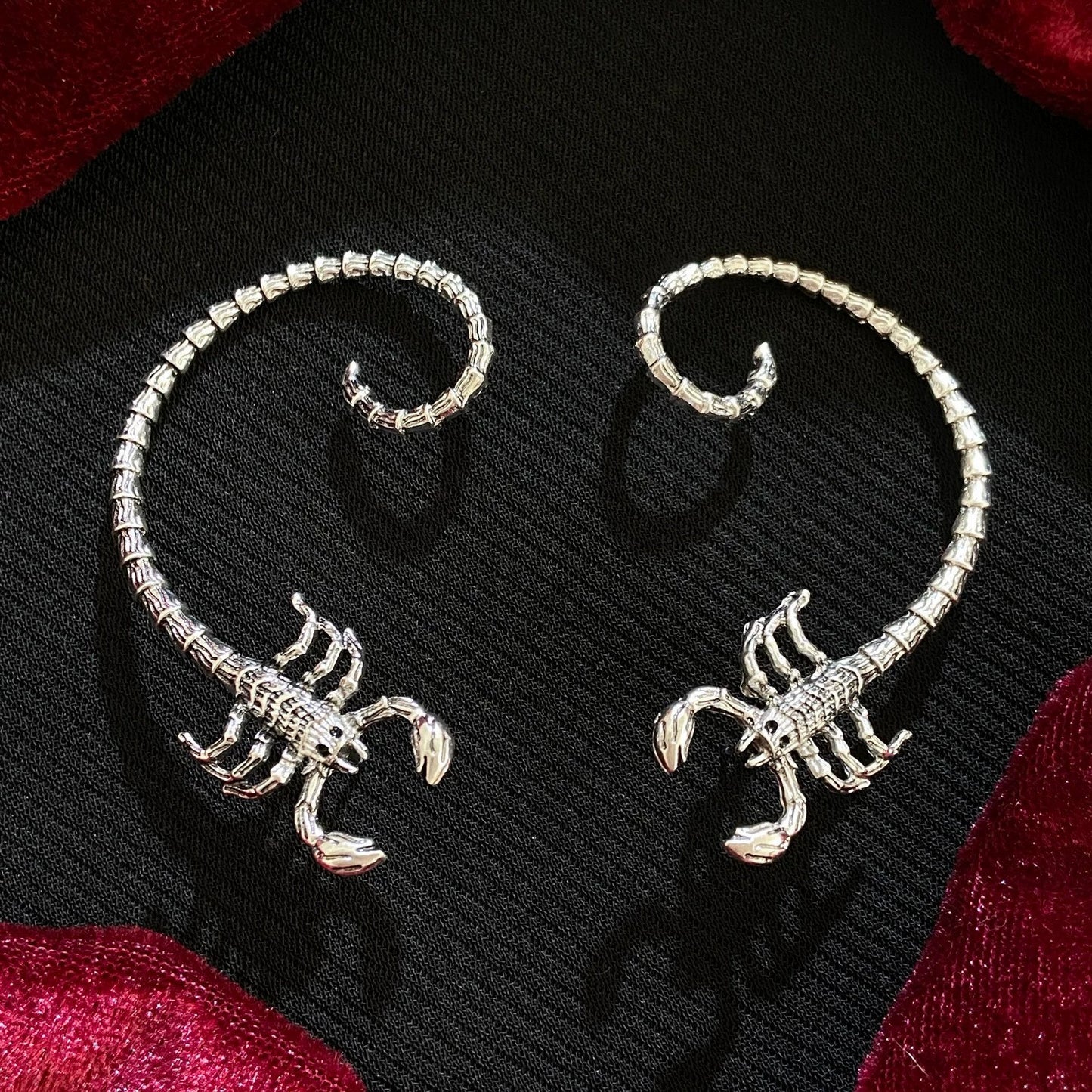 Chrome Hearts Dark Scorpion Earrings