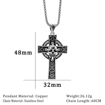 Chrome Hearts Skull Cross Necklace