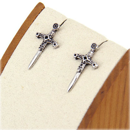 Chrome Hearts Cross Sword Earrings