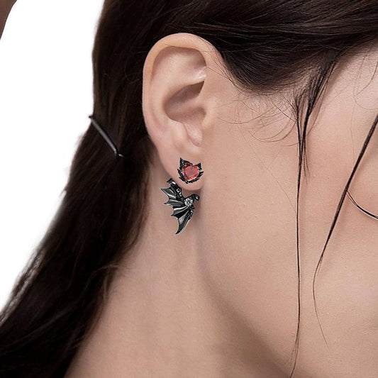 Chrome Hearts Gothic Angel's Wings Earrings
