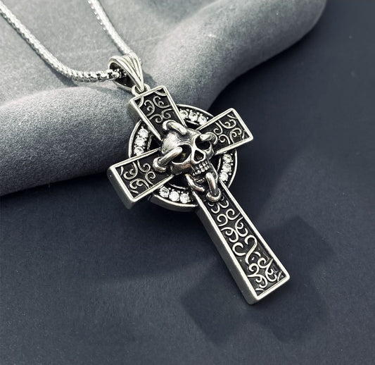 Chrome Hearts Skull Cross Necklace