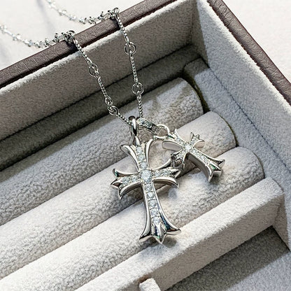 Chrome Hearts Double Cross Necklace