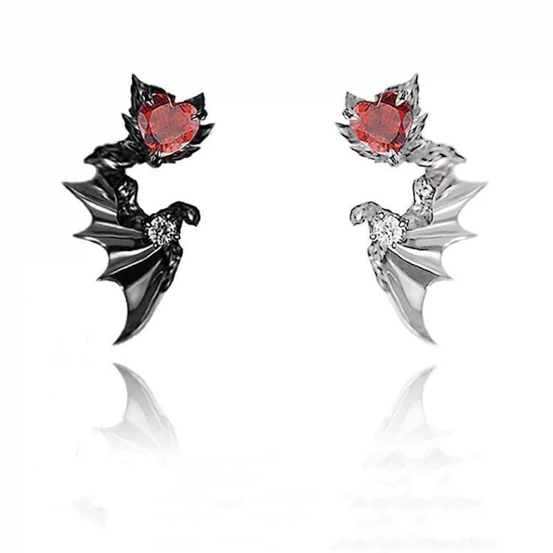 Chrome Hearts Gothic Angel's Wings Earrings