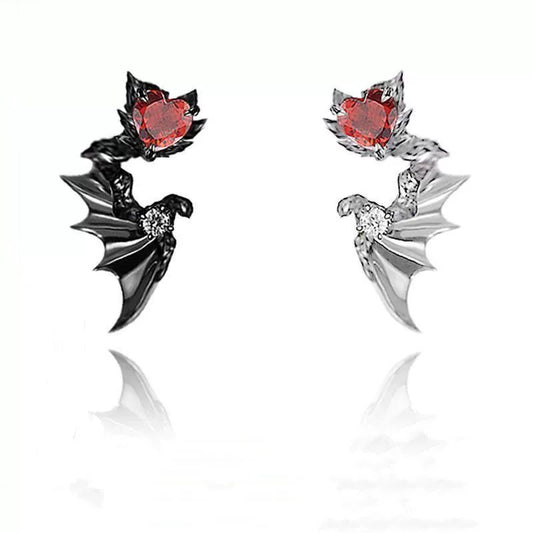 Chrome Hearts Gothic Angel's Wings Earrings