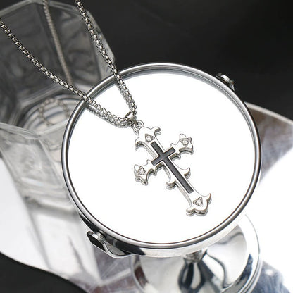 Chrome Hearts Diamond Cross Necklace