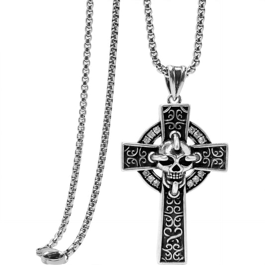 Chrome Hearts Skull Cross Necklace