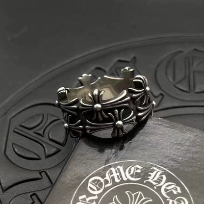 Chrome Hearts Double Cross Ring