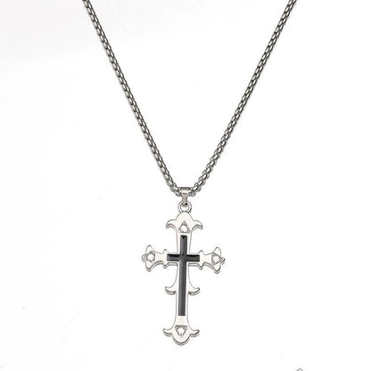 Chrome Hearts Diamond Cross Necklace