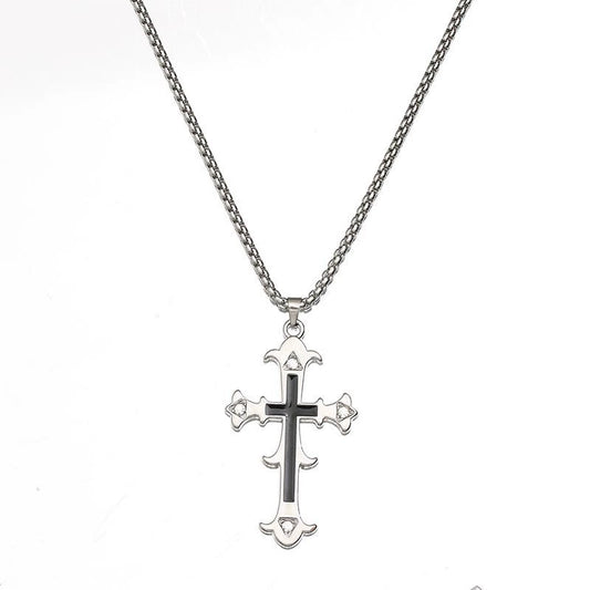 Chrome Hearts Diamond Cross Necklace