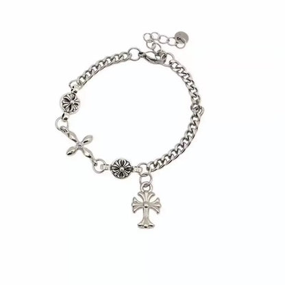 Chrome Hearts Cross Flower Ball Bracelet