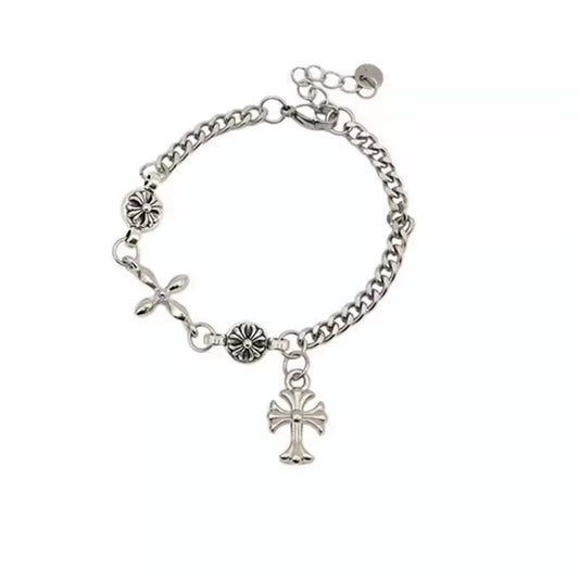 Chrome Hearts Cross Flower Ball Bracelet
