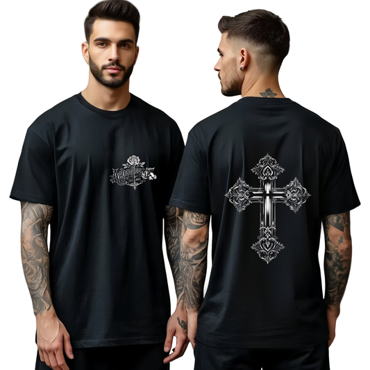 Chrome Hearts Rose Skull T-Shirt