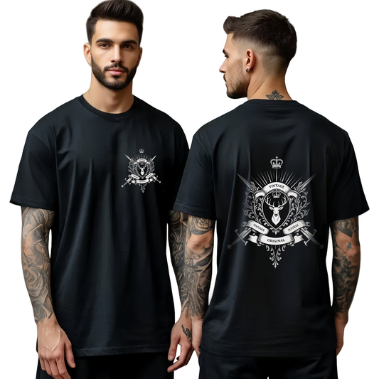 Chrome Hearts Crown Deer Sword T-Shirt