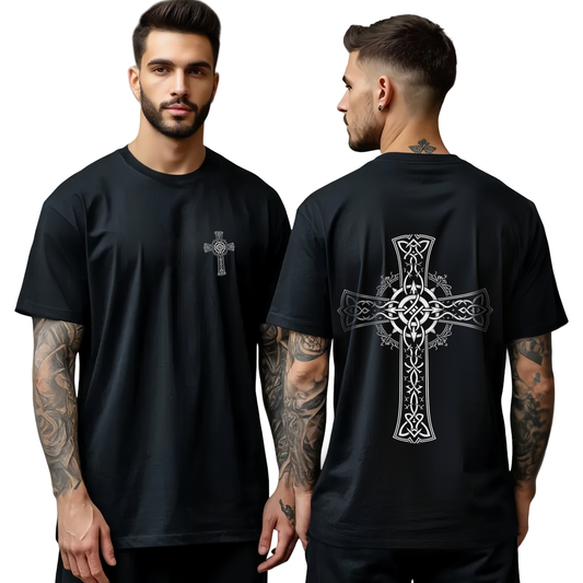 Chrome Hearts Celtic Cross Print T-Shirt